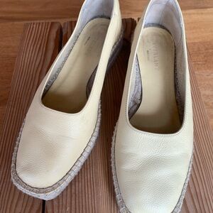 Everlane Cream Espadrilles Slip-On Shoes